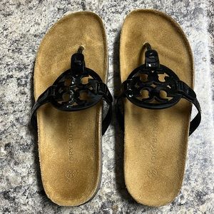 Tory Burch miller cloud patent leather EUC